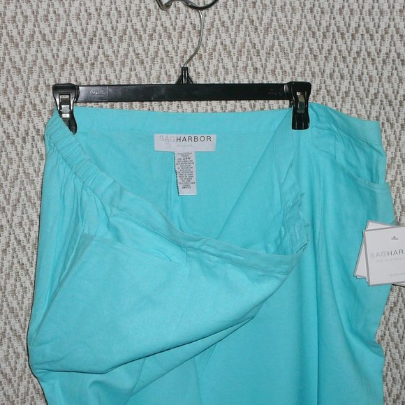 Sag Harbor Capri Cropped Pants 24W NWT Embellished - Picture 6 of 12